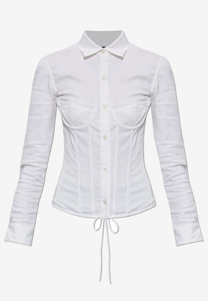 Buttoned Corsedet Shirt