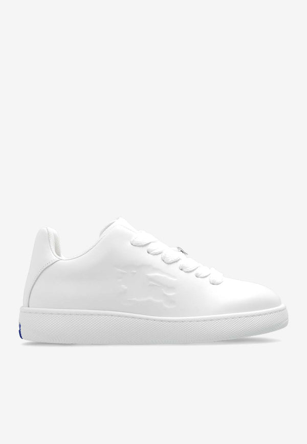 Burberry Box Leather Low-Top Sneakers White 8083326 A1464-WHITE