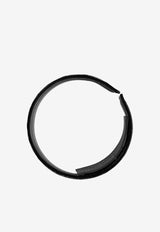 Niccolò Pasqualetti Rigid Croc-Embossed Leather Bracelet Brown NP07G025LEA_BROWN