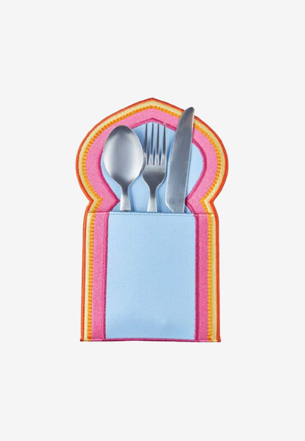 Stitch Arch Cutlery Pouch Set - Set of 2 Multicolor ALM009PP