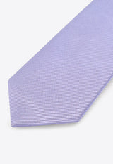 Jacquard Stripe Silk Tie