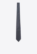 Polka-Dot Jacquard Silk Tie