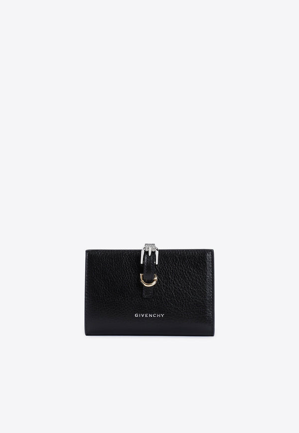 Buckled Bi-Fold Wallet in Leather