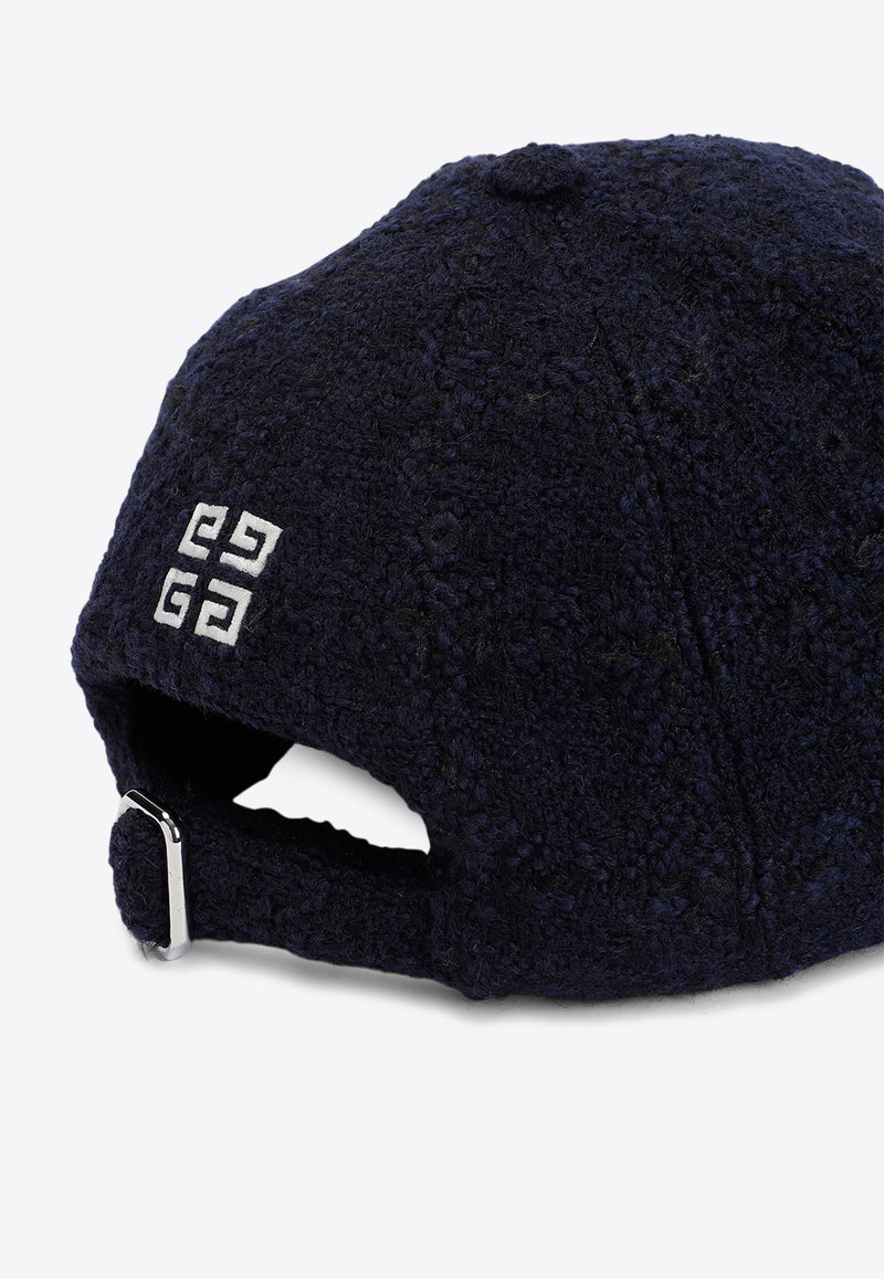 Logo-Embroidered Boucle Cap