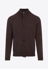 Cashmere Zip-Up Cardigan