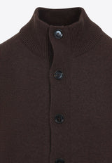 Cashmere Zip-Up Cardigan