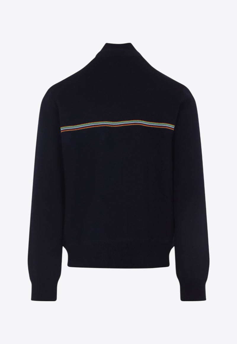 Wool Zip-Up Cardigan