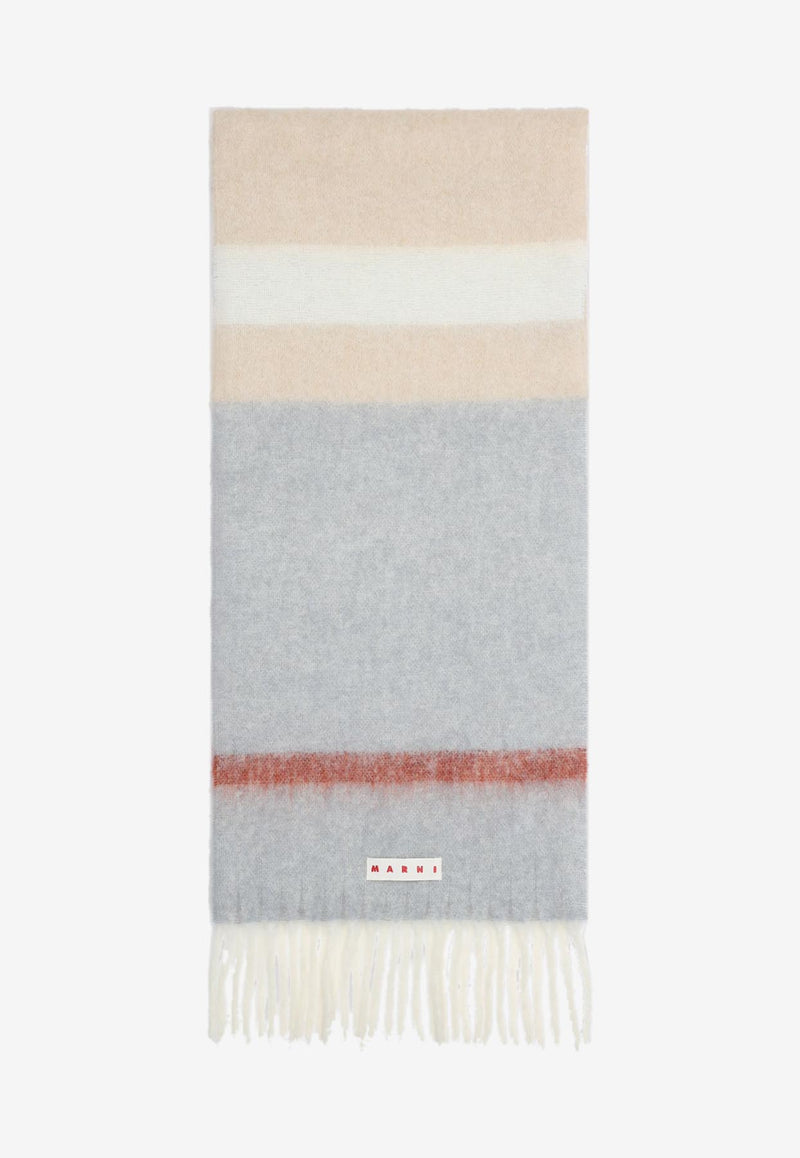 Alpaca-Blend Fringed Scarf