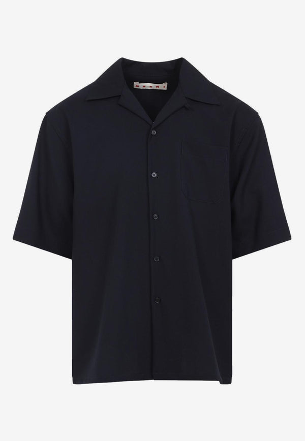 Short-Sleeved Wool Shirt