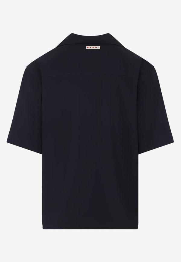 Short-Sleeved Wool Shirt