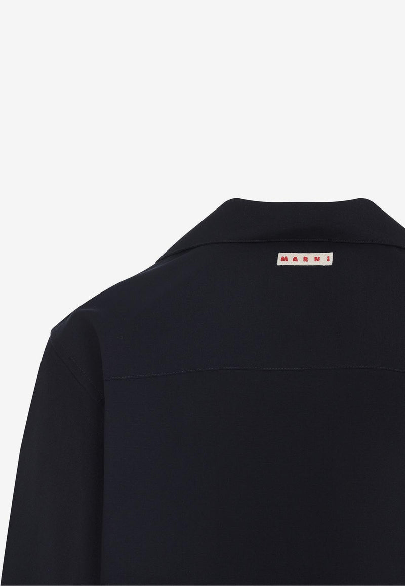 Short-Sleeved Wool Shirt