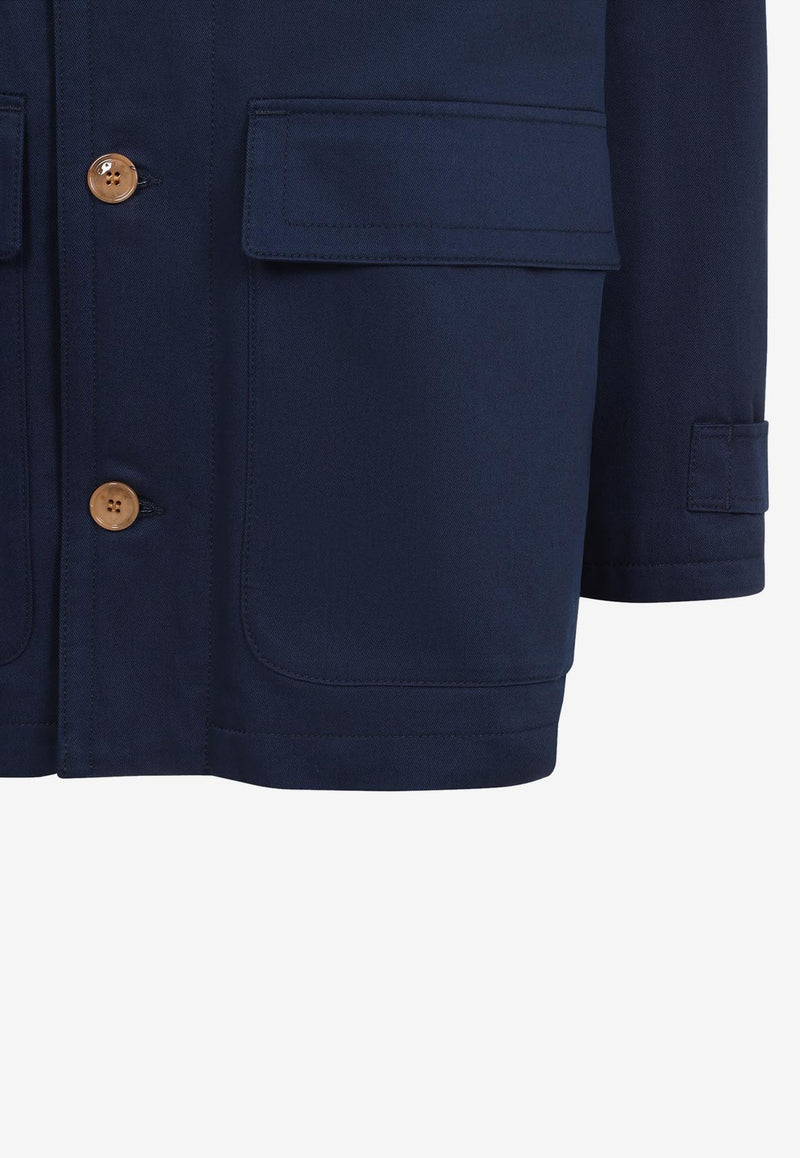 Corduroy Collar Padded Jacket