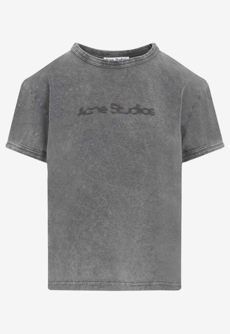 Blurred Logo Short-Sleeved T-shirt