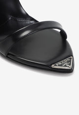 100 Triagnle-Logo Leather Sandals