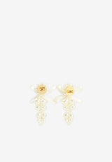 Bow Cluster Drop Earrings