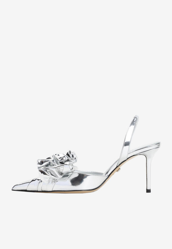 La Cadeau 85 Wrapped Leather Pumps