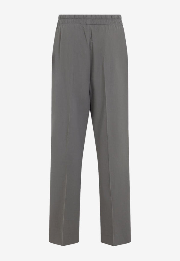 Drawstring Straight-Leg Pants