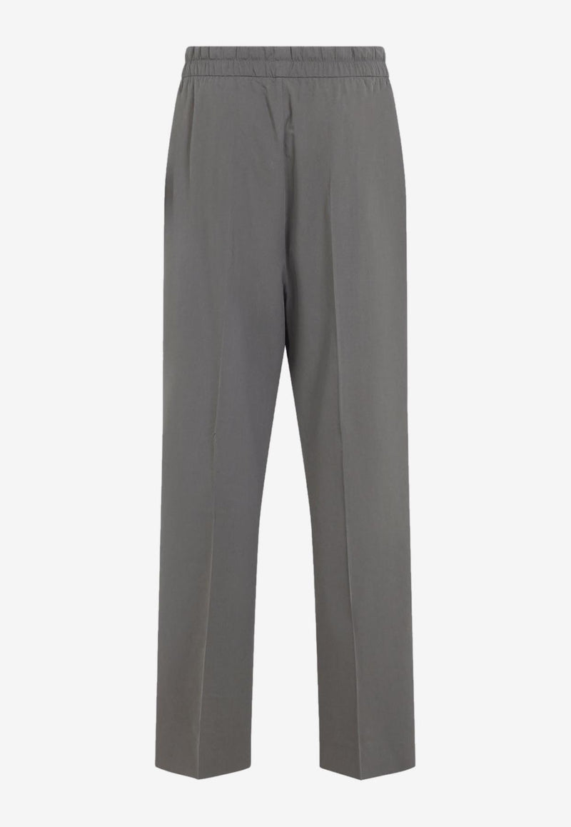 Drawstring Straight-Leg Pants