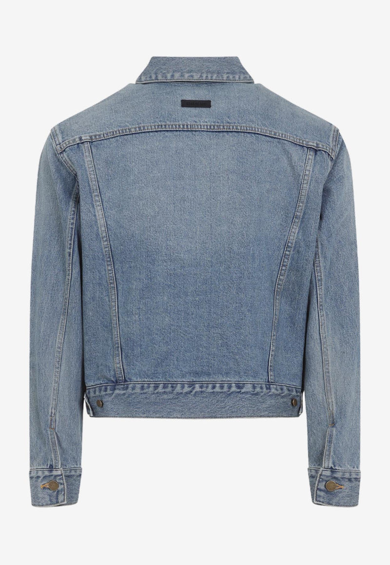 Washed-Out Denim Jacket