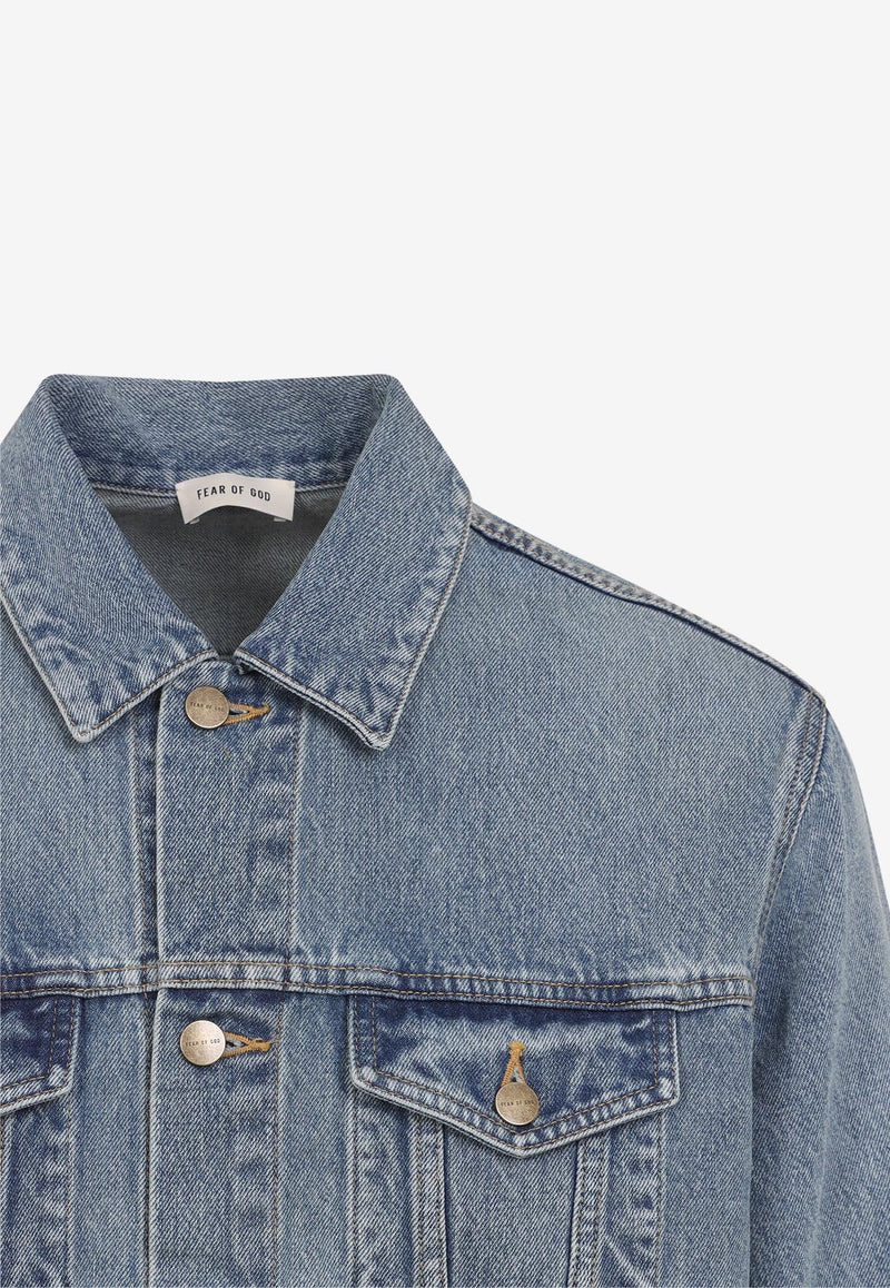Washed-Out Denim Jacket