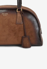 Vintage Leather Top Handle Bag
