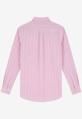 Logo-Embroidered Buttoned Shirt