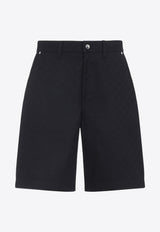 Logo-Jacquard Bermuda Shorts