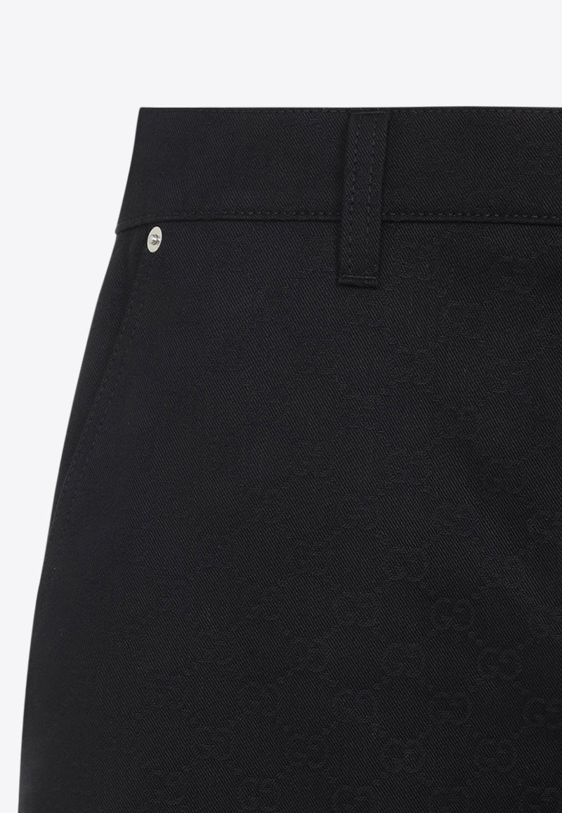 Logo-Jacquard Bermuda Shorts