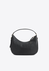 Triangle Logo Leather Shoulder Bag