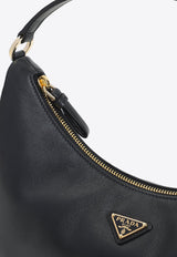 Triangle Logo Leather Shoulder Bag