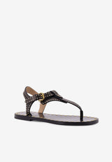 Joonya Low Leather Sandals