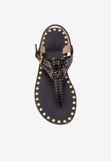 Joonya Low Leather Sandals