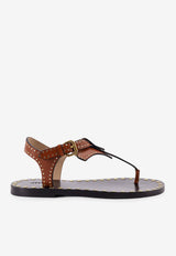 Buckled Leather Sandals