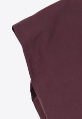 ALYSI Belted Crewneck Top Purple 116237P6015UV_Uva_54418038