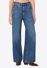 Washed Straight-Leg Jeans