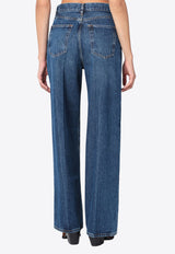 Washed Straight-Leg Jeans