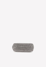 Alexander Wang Medium Heiress Crystal-Mesh Pouch 2019P0813JWHITE