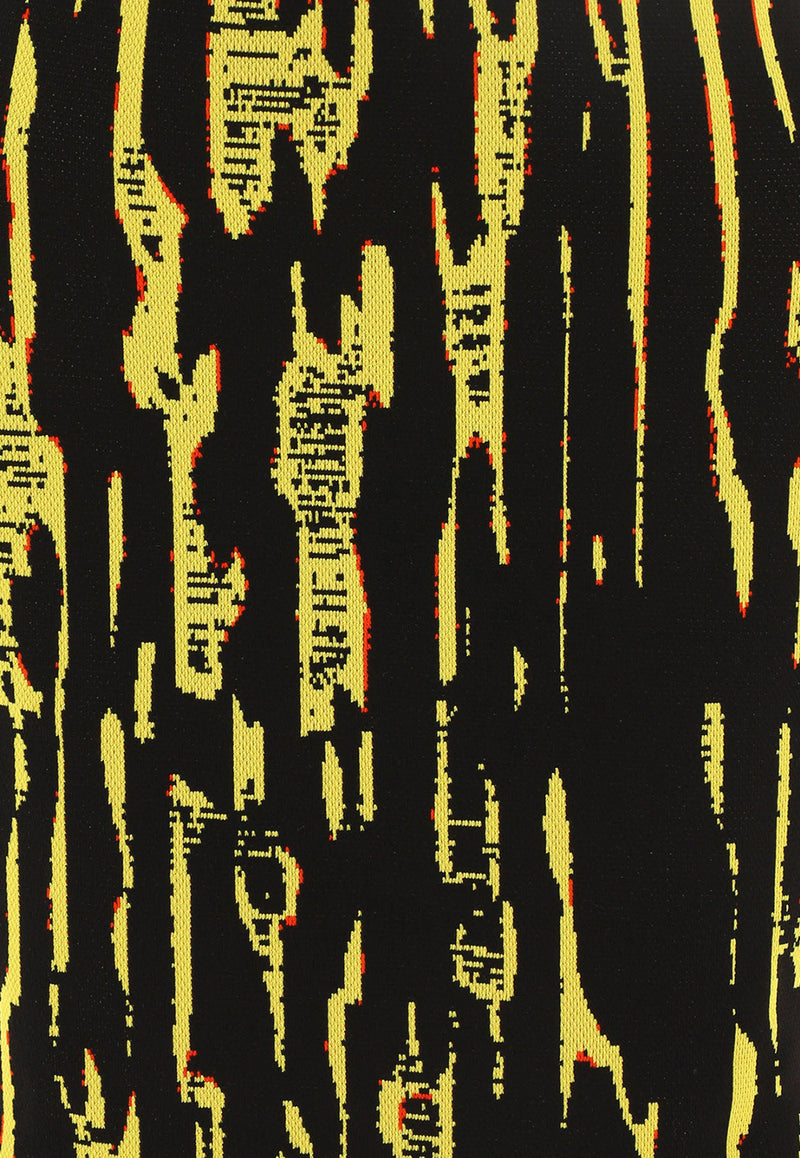 AMBUSH Jacquard Mini Dress Black BWHI017F22KNI0016500_40205