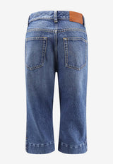 Washed Straight-Leg Jeans