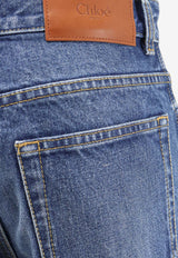 Washed Straight-Leg Jeans