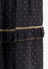 Pointed Midi Skirt