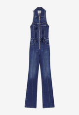 Washed Denim Jumpsuit