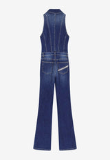 Washed Denim Jumpsuit