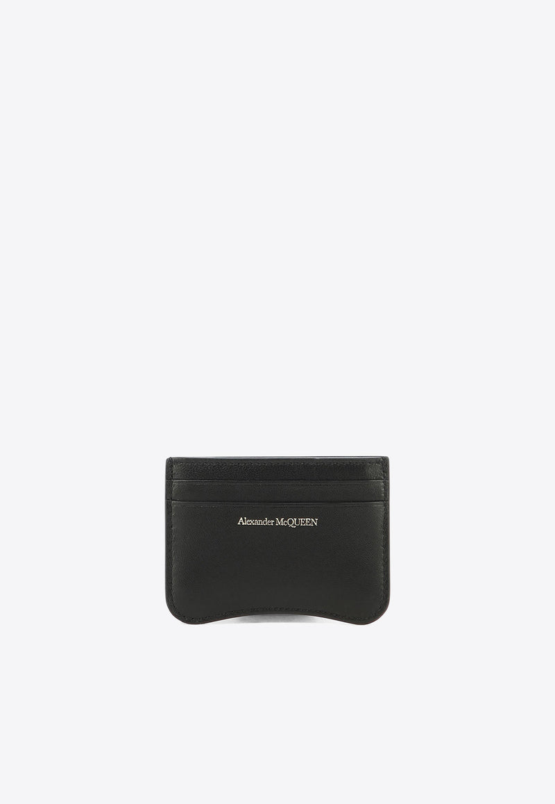Alexander McQueen The Seal Leather Cardholder 7792241X30T1000_61116 Black