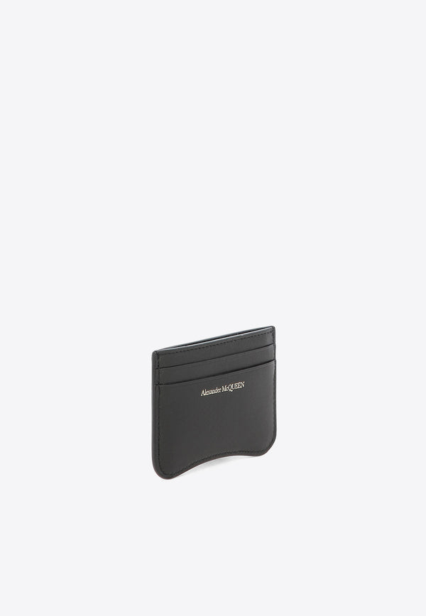 Alexander McQueen The Seal Leather Cardholder 7792241X30T1000_61116 Black