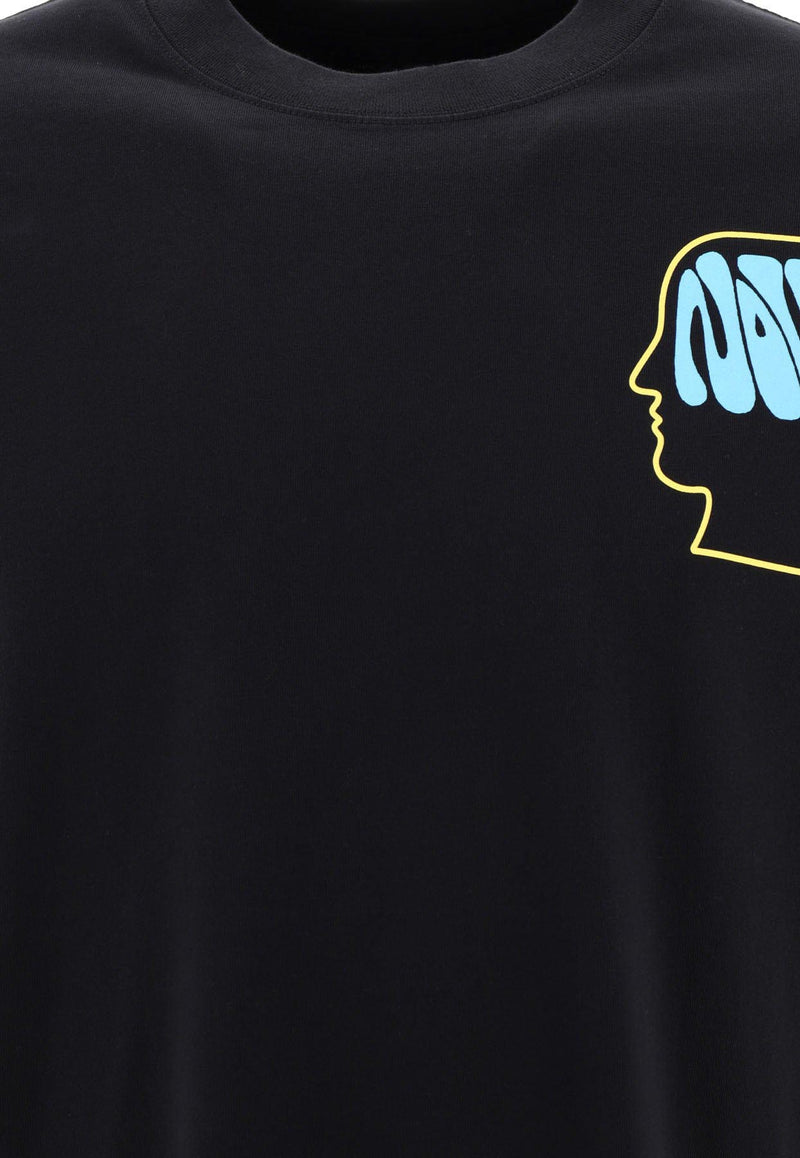 Brain Dead The Now Movement Printed T-shirt Black F23T00003564BLK_61249