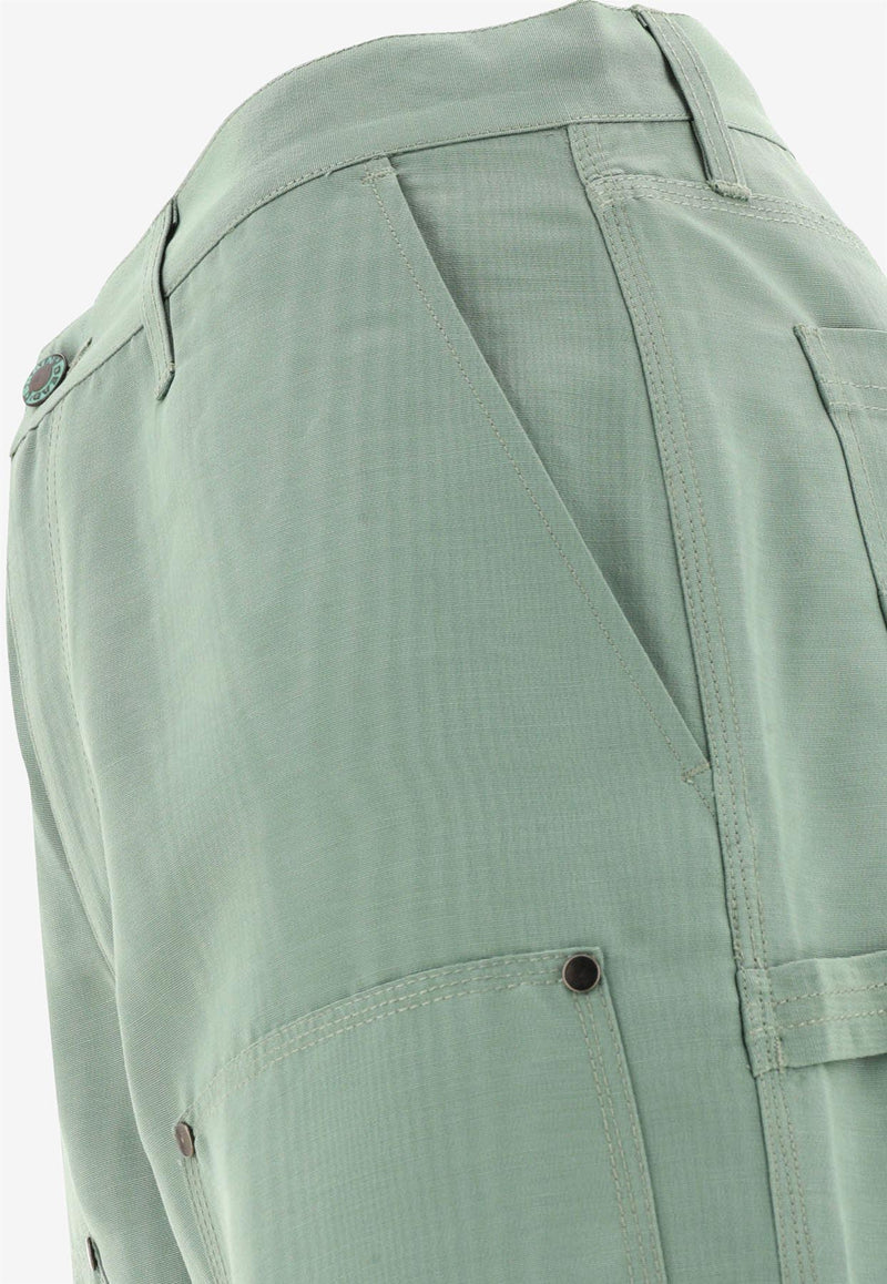 Brain Dead Double-Knee Straight Pants Green W23B19003435SF_61288