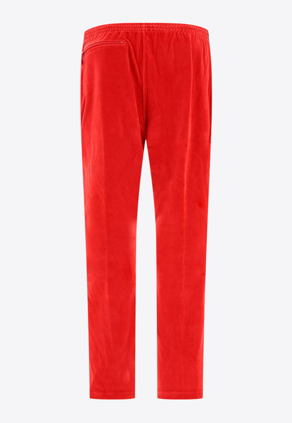 Needles Pleated Track Pants Red NS253A-RED_62221