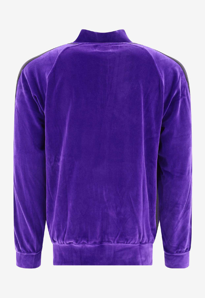 Needles Velvet Zip-Up Jacket Purple NS251C-PURPLE_62437