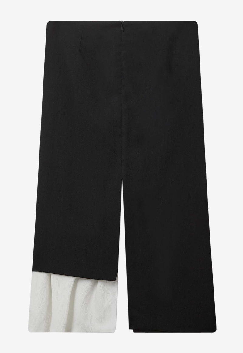 The Garment Treviso Layered Midi Skirt Black 20239BLACK